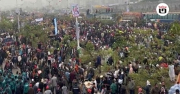 তীব্র শীত উপেক্ষা করে জনসমুদ্রে পরিণত ৩০০ ফিট এলাকা